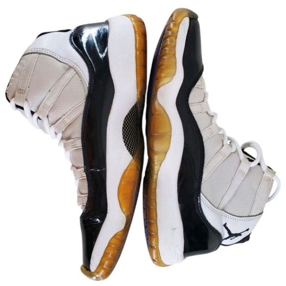 Nike Jordan 45 Retro Concord Sneakers GS Youth 7Y Ws 8 Hi-Top Blk Wht 378038-100 - Picture 5 of 15